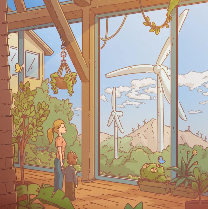 Illustration of The house for what comes next